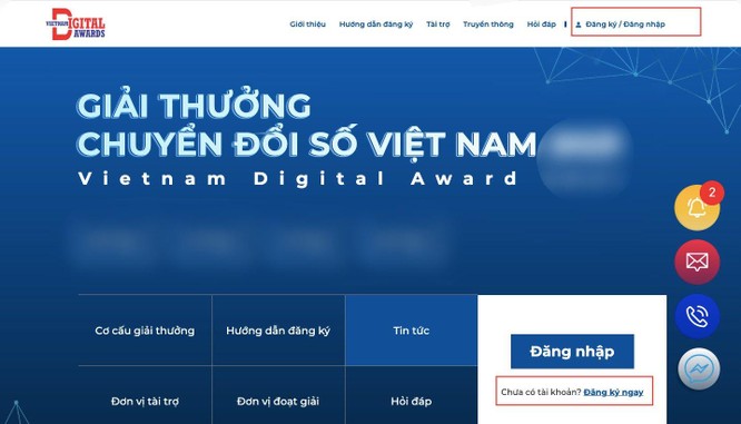 Hướng dẫn đăng ký tham gia Giải thưởng Chuyển đổi số Việt Nam 2022 ảnh 1