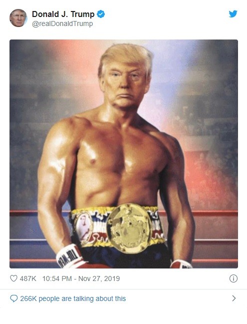 Bức ảnh được đăng tải trên tài khoản Twitter của ông Trump (Ảnh: Twitter)