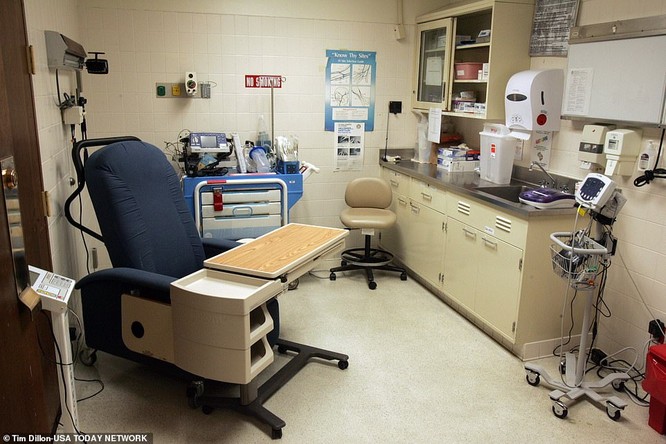 Walter Reed còn có khu khám bệnh riêng biệt. Bệnh viện có tổng cộng 244 giường bệnh, và 50 giường điều trị tích cực (Ảnh: USA Today)