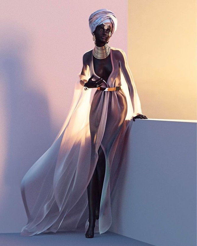 “Viên ngọc trai đen” nổi bật giữa dàn người mẫu nhờ công nghệ 3D ảnh 9