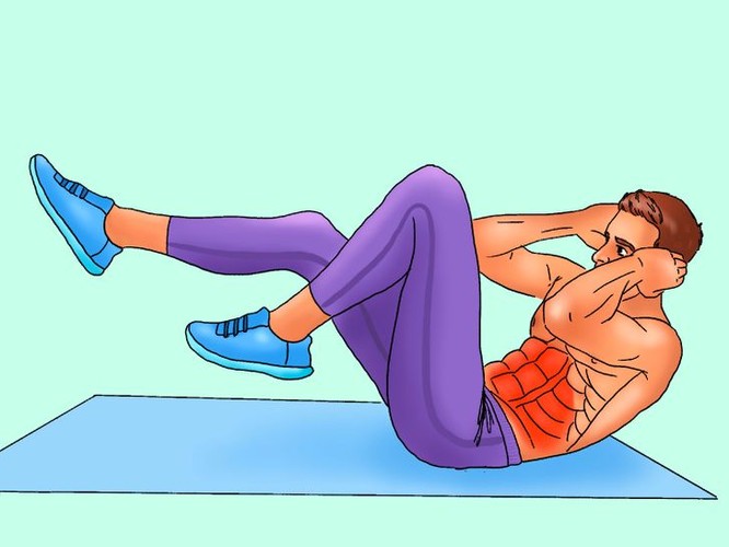 10 động tác tập bụng tại nhà để nam giới sở hữu thân hình “6 múi” ảnh 1