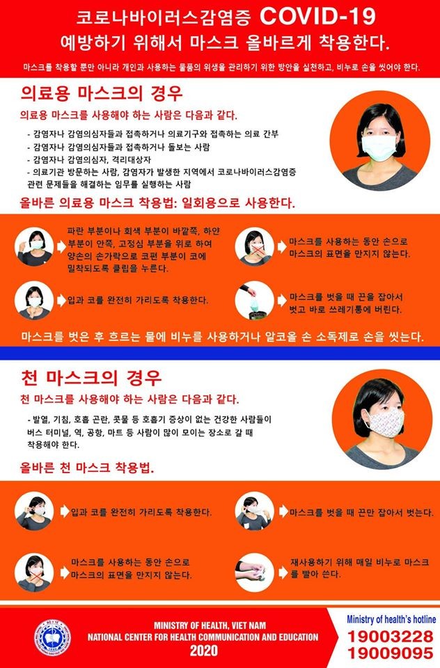 Bộ Y tế ra khuyến cáo phòng, chống COVID-19 bằng tiếng Hàn ảnh 3