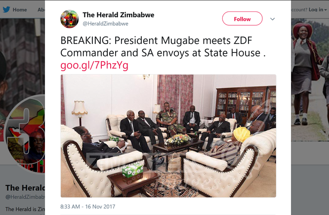 Tổng thống Zimbabwe Mugabe tươi cười xuất hiện trước báo chí ảnh 2