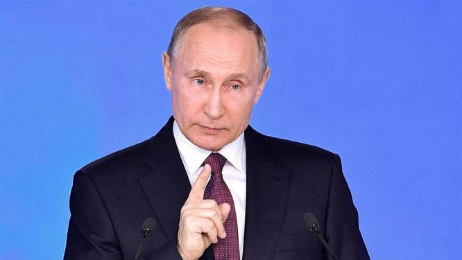Ông Putin mang lại thông điệp Nga có thể sẽ hủy diệt thế giới nếu bị tấn công.