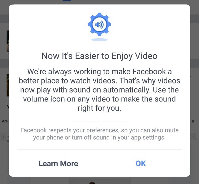 Cách tắt âm thanh video tự động trong Facebook ảnh 1