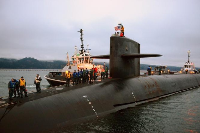 Tàu ngầm hạt nhân Mỹ.