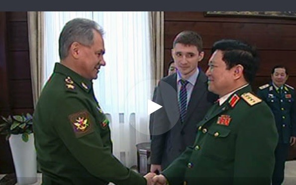 Hai Bộ trưởng Quốc phòng Nga - Việt tại Moscow ngày 25/4/2016