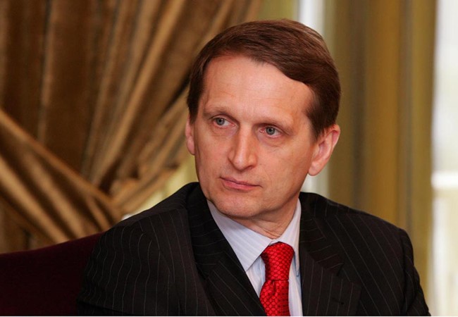 Chủ tịch Duma Nga Sergei Naryshki