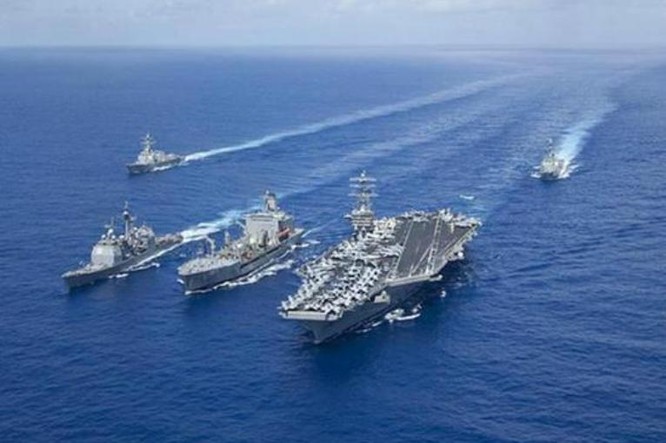 Tàu chiến của Hải quân Mỹ ở Thái Bình Dương (ảnh minh họa)