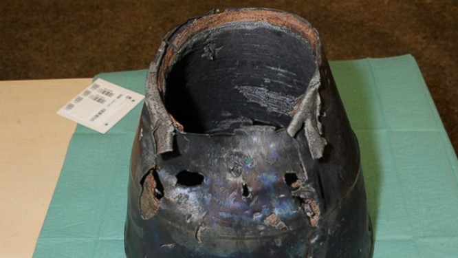 Vật thể được cho là một phần của tên lửa Buk đã bắn rơi máy bay MH17.