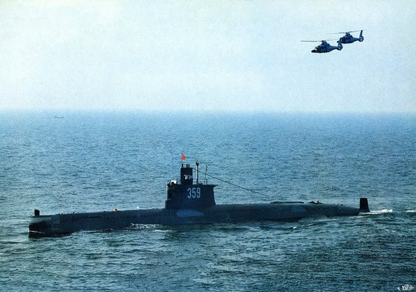 Tàu ngầm lớp Minh Type 035 Trung Quốc. Nguồn ảnh: Thời báo Hoàn Cầu, Trung Quốc.