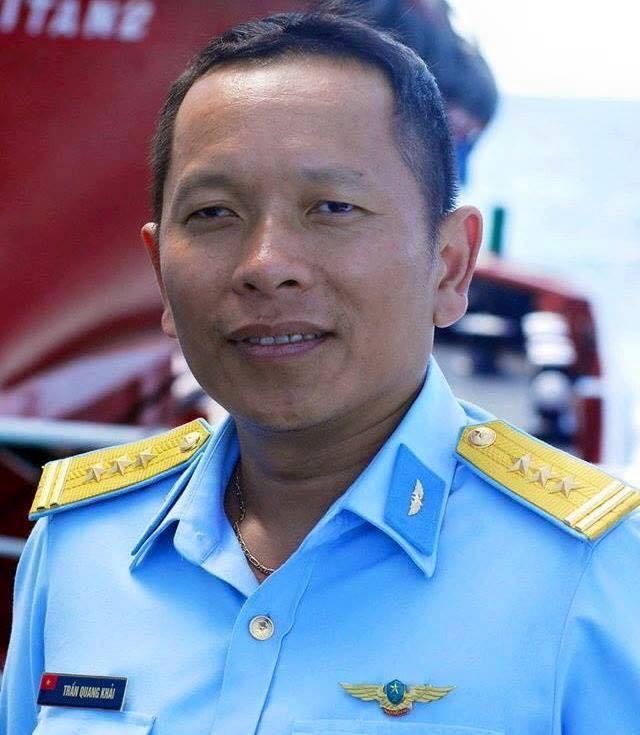 Chân dung Thượng tá Trần Quang Khải, phó trung đoàn trưởng kiêm tham mưu trưởng trung đoàn 923, sư đoàn 371 Không quân Việt Nam.