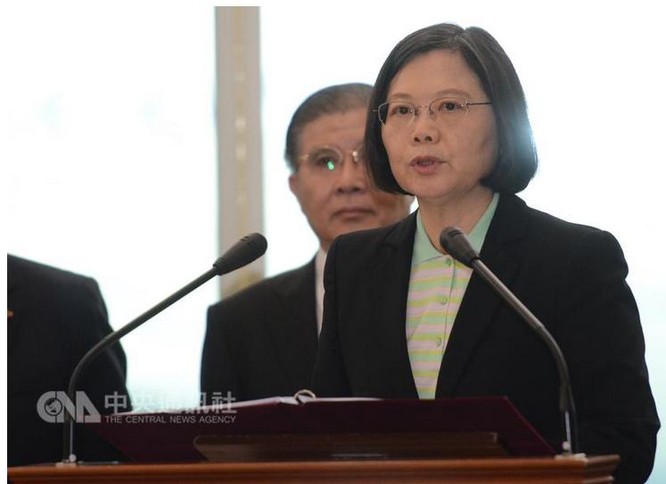 Tân Tổng thống Đài Loan, bà Thái Anh Văn. Ảnh: CNA, Đài Loan.