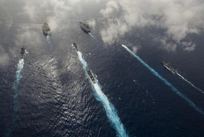 Hai cụm tấn công tàu sân bay Mỹ trên Biển Đông (Ảnh tư liệu).