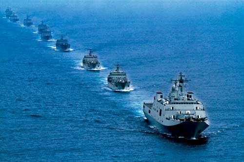 Tàu đổ bộ, chiến đấu, bảo đảm của Hạm đội Nam Hải, Hải quân Trung Quốc.