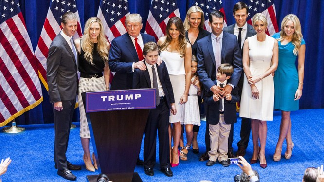 Gia đình ông Donald Trump.