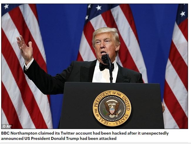 Tài khoản Twitter của BBC bị hack, post nội dung ông Trump bị bắn vào tay ảnh 1