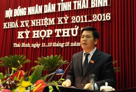 Ông Nguyễn Hồng Diên được bầu giữ chức danh Chủ tịch UBND tỉnh Thái Bình