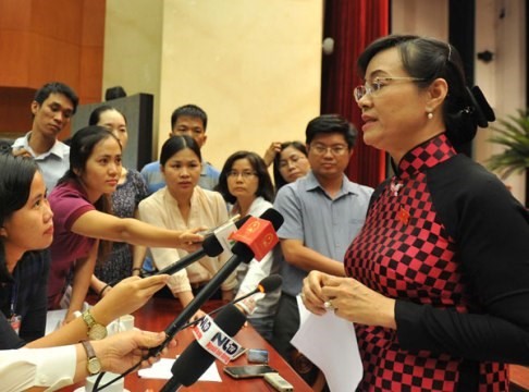 Đại biểu Nguyễn Thị Quyết Tâm (đoàn TPHCM).