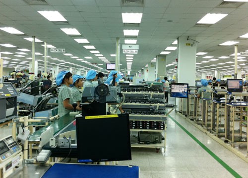 Một dự án của Samsung tại Khu công nghiệp Yên Phong - Bắc Ninh.