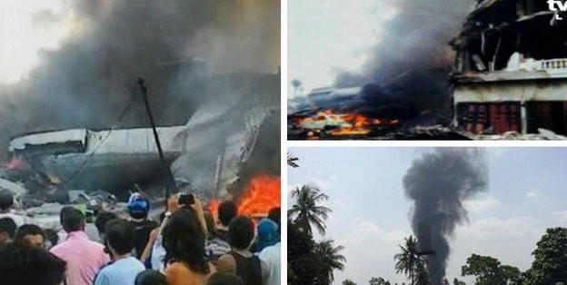 Máy bay Indonesia rơi trúng khách sạn, ít nhất 30 người chết ảnh 6
