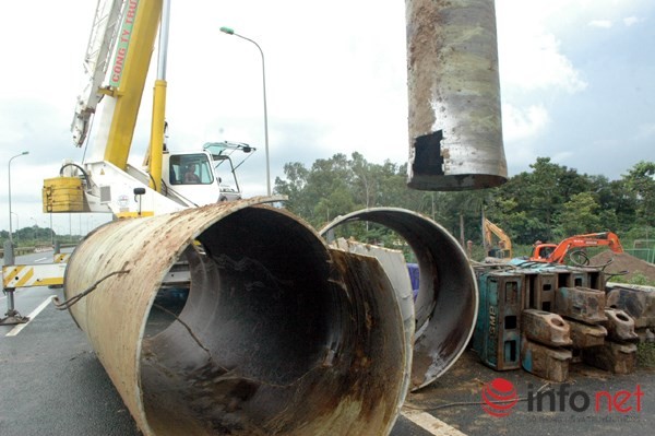 Cận cảnh đoạn vỡ đường ống dẫn nước sạch Sông Đà lần thứ 15 ảnh 2