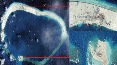 Báo Philippines: TQ đang xây cảng tàu ngầm ở đá Vành Khăn ảnh 1