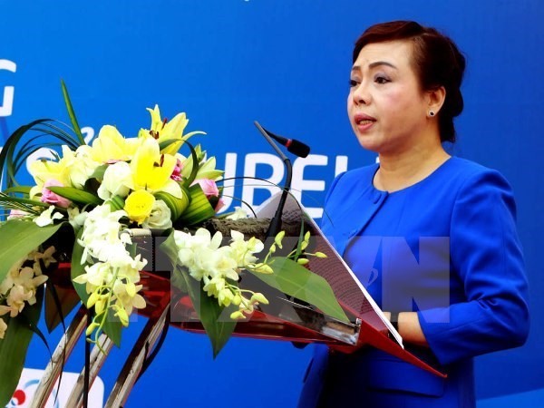Bộ trưởng Bộ Y tế Nguyễn Thị Kim Tiến. (Ảnh: TTXVN/Vietnam+)