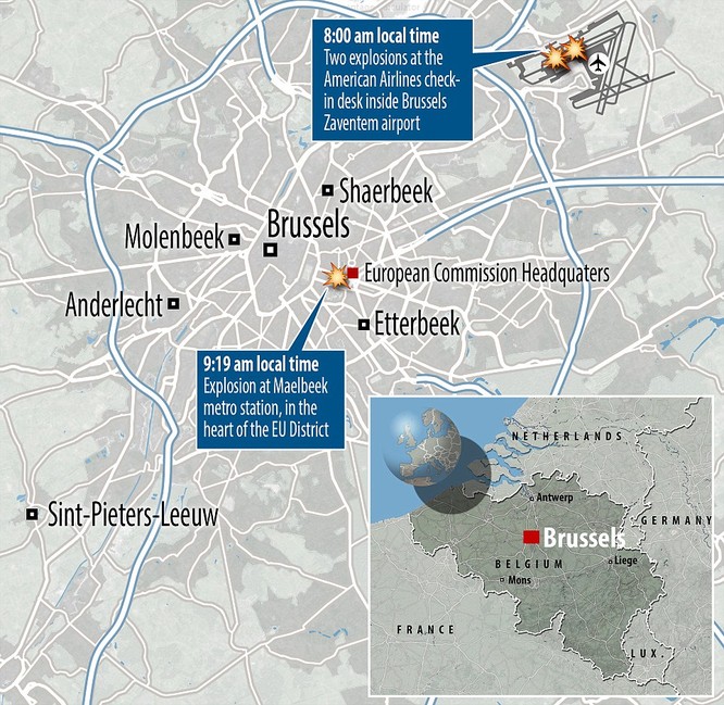 Tấn công khủng bố liên tiếp ở Bỉ: 34 người chết ảnh 6
