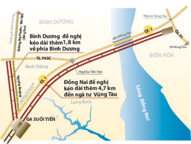 Đồng Nai, Bình Dương muốn kết nối metro TP.HCM ảnh 1