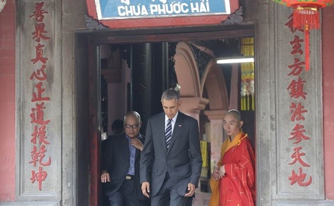 Sài Gòn nồng nhiệt chào đón Tổng thống Obama ảnh 6