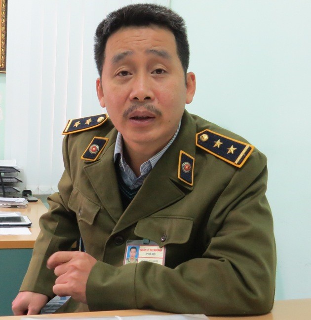 Ông Hoàng Đại Nghĩa - đội trưởng Đội QLTT số 14, Hà Nội