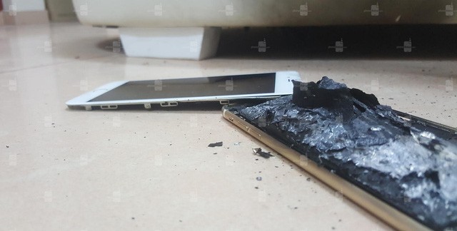 Lại xuất hiện trường hợp iPhone 6s bị nổ trong khi đang sạc pin ảnh 2