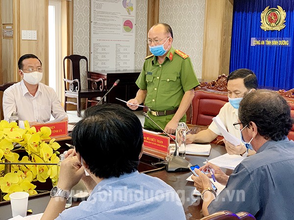 Đại tá Trần Văn Chính – Phó Giám đốc Công an tỉnh thông tin về Dự án 43ha