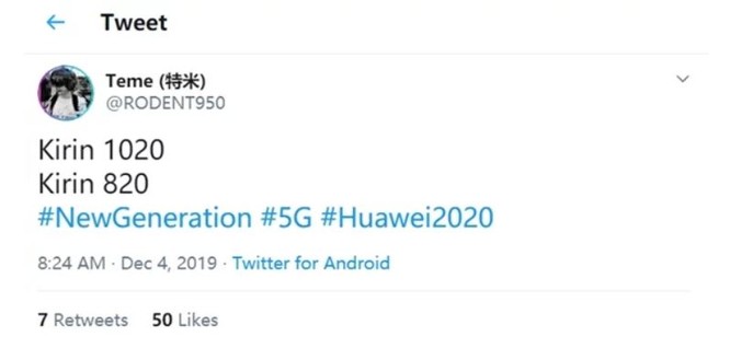 Rỏ rỉ thông tin về 2 mẫu chip thế hệ mới của Huawei ảnh 1