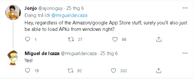 Kỹ sư của Microsoft xác nhận người dùng có thể tải file APK Android trên Windows 11 ảnh 2
