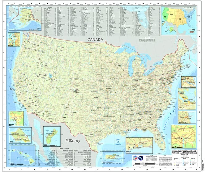 Hệ thống căn cứ quân sự của Mỹ trên thế giới (Ảnh: Wikipedia)