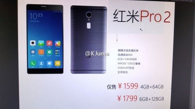 Xiaomi Redmi Pro 2: camera kép, pin 4.500mAh, giá 5,2 triệu ảnh 1