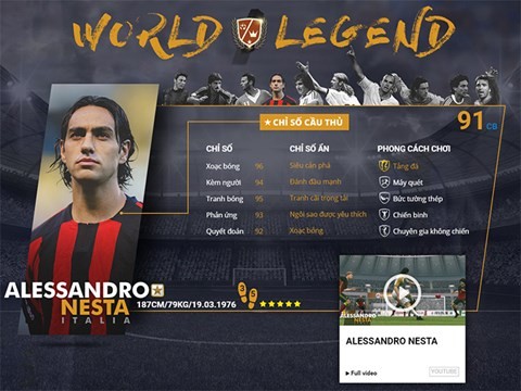 Điểm mặt 10 danh thủ huyền thoại vừa xuất hiện trong FIFA Online 3 ảnh 1