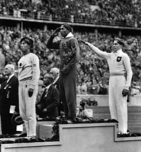 Jesse Owens wins gold in Nazi Germany, 1936