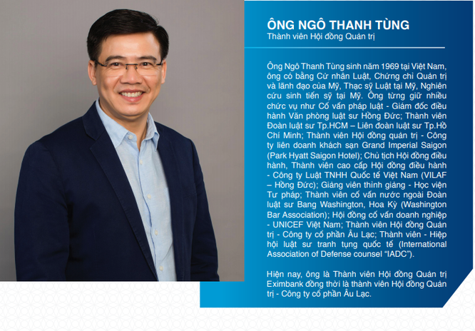 Eximbank: Ông Ngô Thanh Tùng thay ông Lê Minh Quốc thực hiện quyền của Chủ tịch HĐQT từ 8/5 ảnh 1