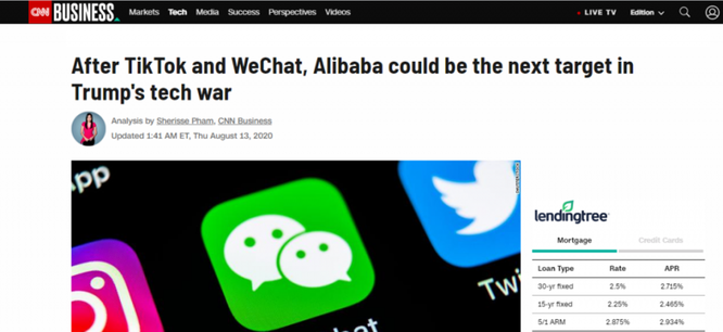 Xung quanh việc Tổng thống Donald Trump tuyên bố đang xem xét cấm Alibaba ảnh 4
