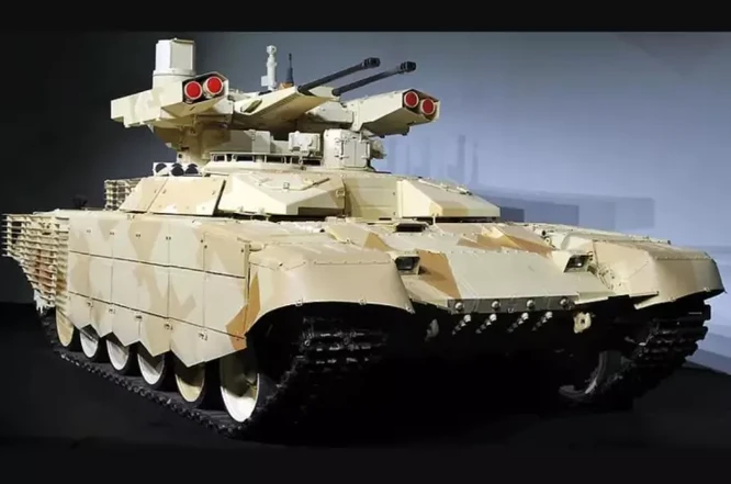 Nga lần đầu tiên tung xe chiến đấu BMPT “Kẻ hủy diệt” vào chiến trường Donbass ảnh 1