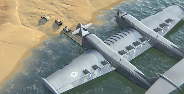 Mỹ phát triển thủy phi cơ vận tải lướt trên biển ảnh 1