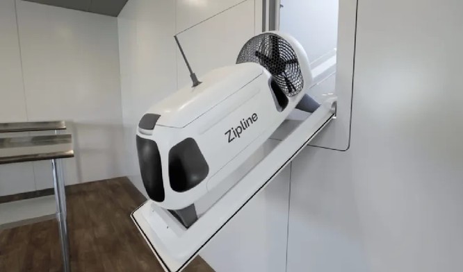 Zipline ra mắt máy bay không người lái P2 Zip giao hàng tại địa chỉ và sạc lại tự động ảnh 3