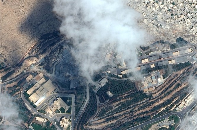 76 tên lửa liên quân Mỹ “làm cỏ” trung tâm khoa học Syria qua hình ảnh vệ tinh ảnh 6