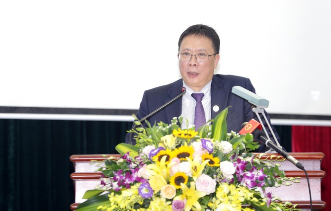 GS.VS. Châu Văn Minh - Chủ tịch Viện Hàn lâm KH&CN Việt Nam phát biểu