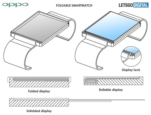 Oppo âm thầm phát triển smartwatch có màn hình gập ảnh 1