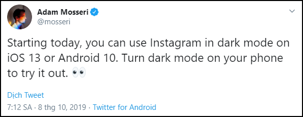 Instagram bản Dark Mode chính thức đổ bộ: Vừa lạ vừa quen, chuẩn bài cú đêm lướt ảnh - Ảnh 2.