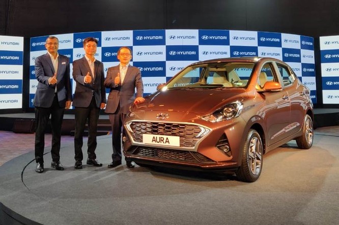 Hyundai Aura mới cho thị trường Ấn Độ.